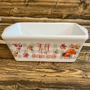 Fall is my favorite color baking dish 🍁